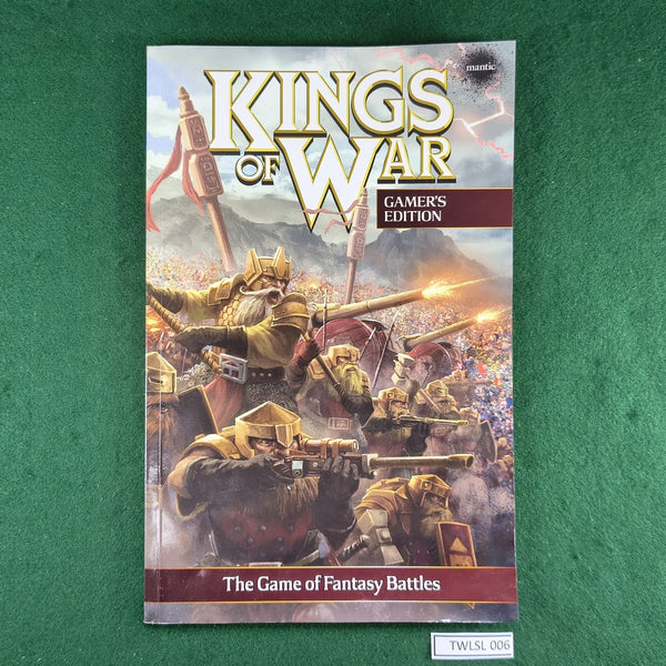Kings of War: Gamer's Edition (2nd Ed) - Mantic Games - Softcover - Good