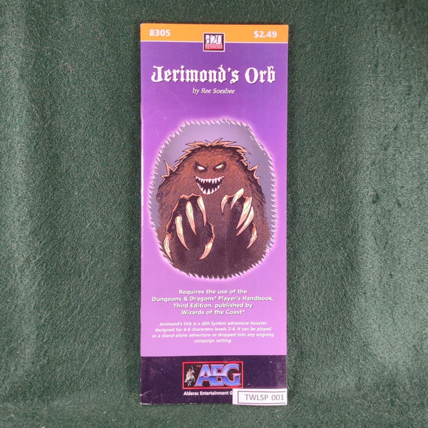 Jerimond's Orb - D&D 3rd Ed. - AEG 8305 - Very Good