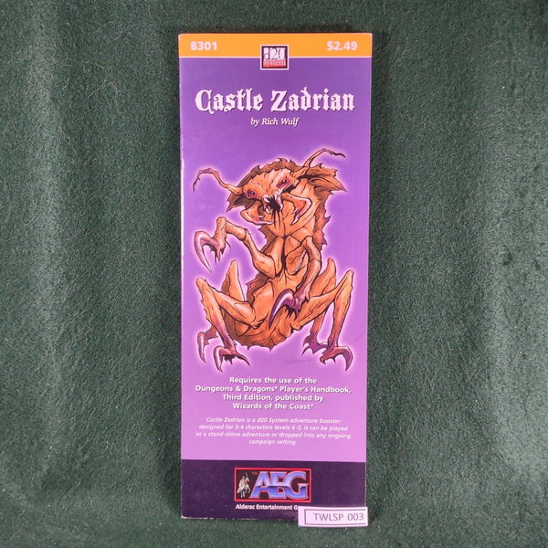 Castle Zadrian - D&D 3rd Ed. - AEG 8301 - Very Good