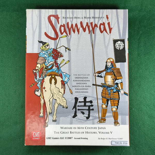 Samurai (2nd Printing) - GBoH #5 - GMT Games - Unpunched