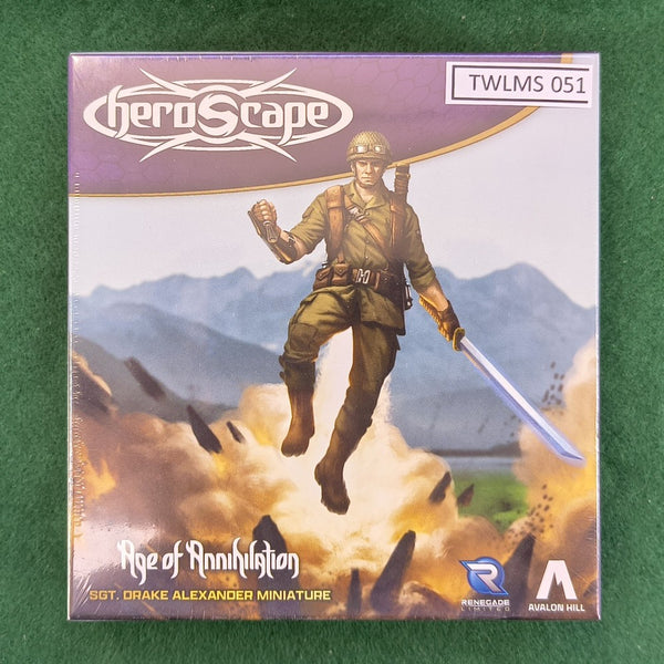 Sgt. Drake Alexander Miniature - Heroscape: Age of Annihilation - In Shrinkwrap