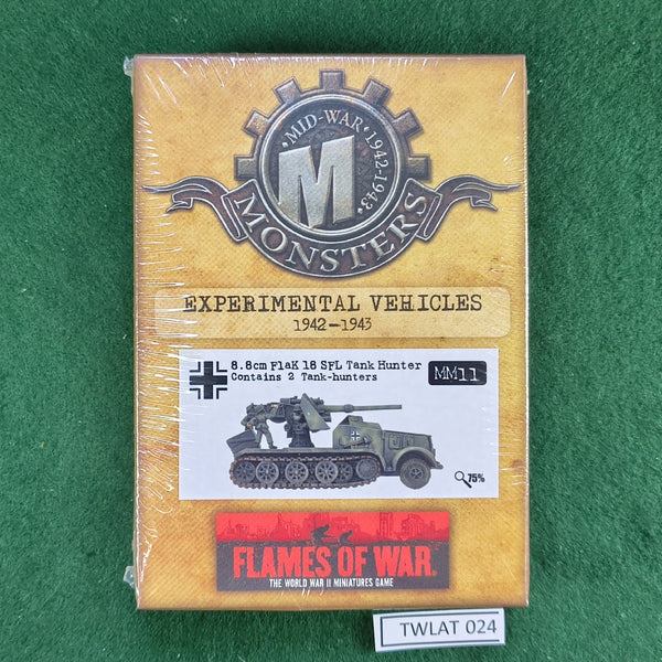 8.8cm FlaK 18 SFL Tank Hunter (2) - MM11 - FoW Mid-War Monsters - 15mm WWII - In Shrinkwrap