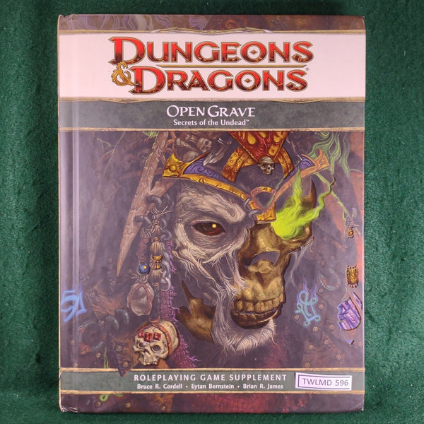 Open Grave: Secrets of the Undead - Dungeons & Dragons 4th Edition - Hardcover - Very Good