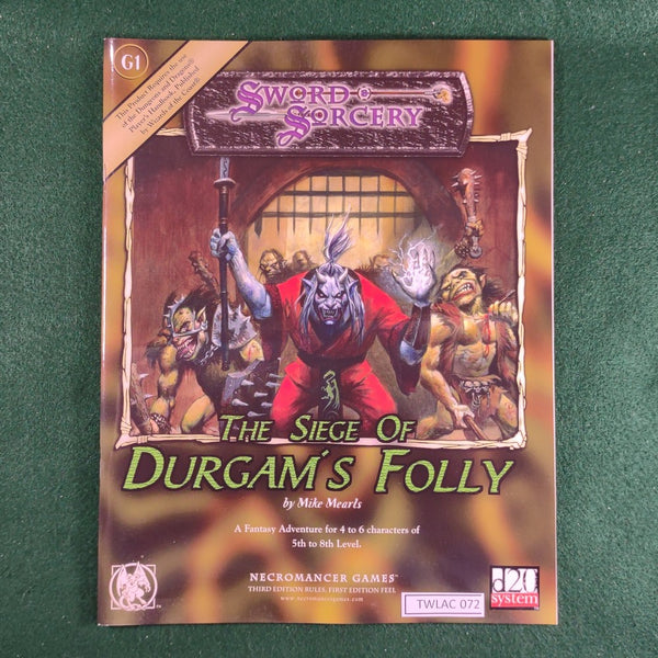 The Siege of Durgam's Folly - d20 - Necromancer Games - Softcover