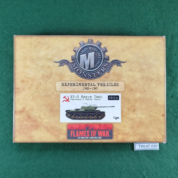 KV-3 Heavy Tank (4) - MM17 - FoW Mid-War Monsters - 15mm WWII