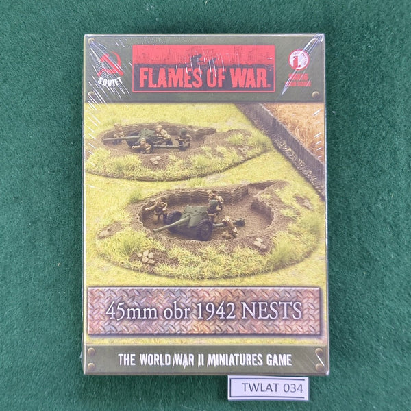 45mm obr 1942 Nests - SBX16 - Flames of War 15mm WWII - In Shrinkwrap
