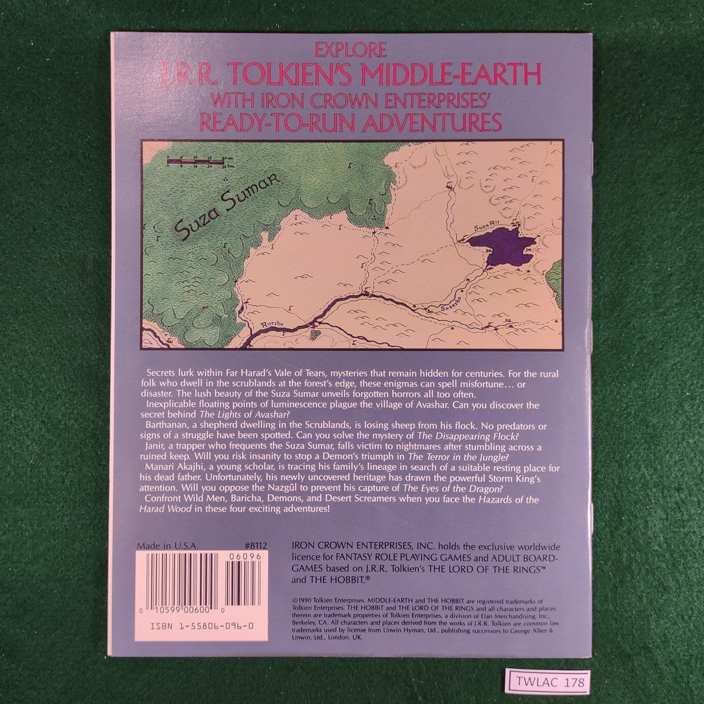 Hazards of the Harad Wood - MERP 1st edition - ICE8112 - Softcover ...