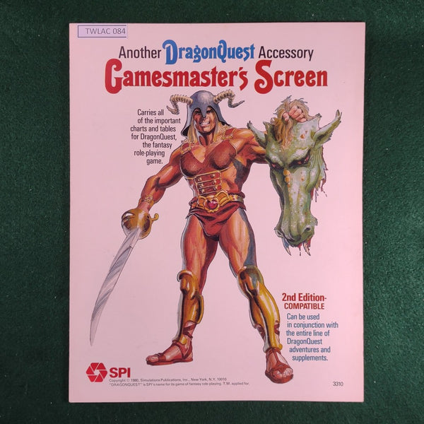 Gamesmaster's Screen - DragonQuest - SPI - Good