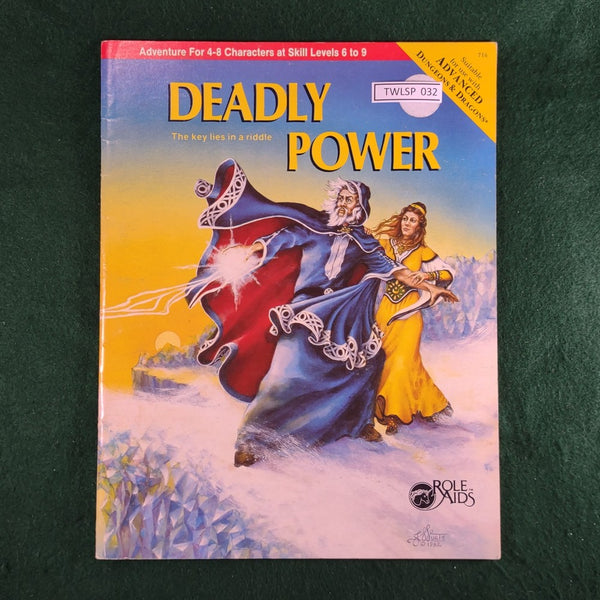 Deadly Power - AD&D 1st Ed. Compatible - Mayfair Games - Acceptable