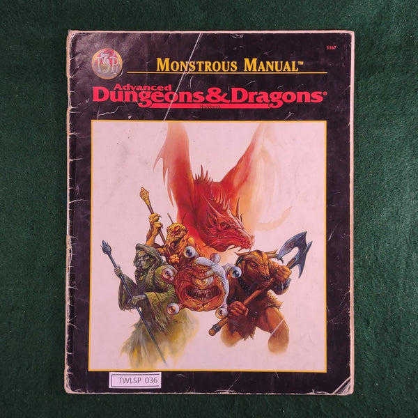 Monstrous Manual (Starter Set Ed.) - AD&D 2nd Ed. - TSR - Acceptable - Softcover