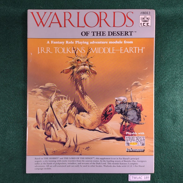 Warlords of the Desert - MERP 1st edition - ICE8012 - Softcover