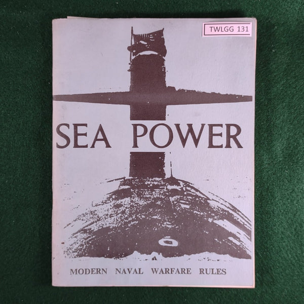 Sea Power: Modern Naval Warfare Rules - M.O.D Games - Softcover - Fair