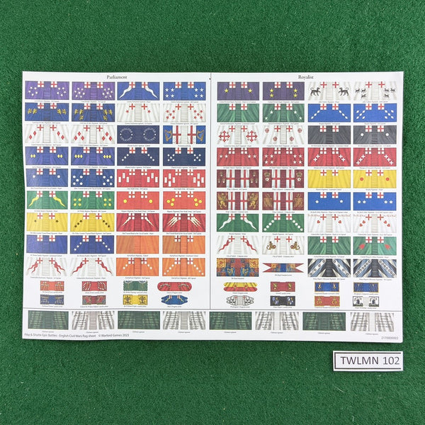 English Civil War Flag Sheet - EPIC - Warlord Games