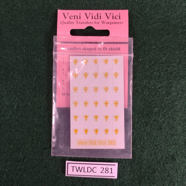 Knight Shield Transfers - Veni Vidi Vici - 15mm