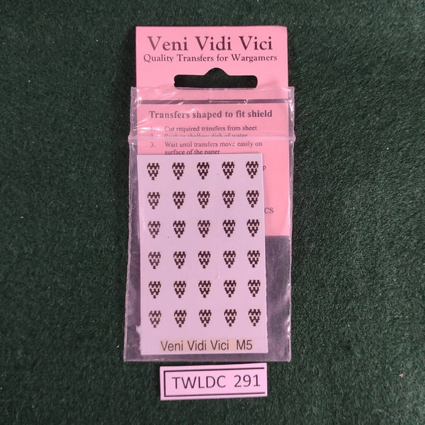 Infantry Tear Drop Waves Design Transfers (Black) - Veni Vidi Vici - 15mm