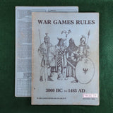 War Games Rules: 3000 BC to 1485 AD (6th Ed.) - WRG - August 1980 - Softcover