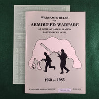 Wargames Rules for Armoured Warfare - WRG - June 1979 - Softcover