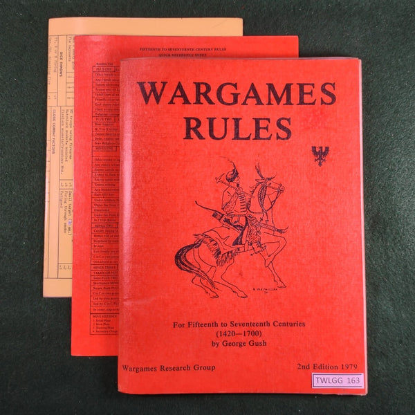 Wargames Rules: For Fifteenth to Seventeenth Centuries (2nd Ed. 1979) - George Gush - WRG - Softcover