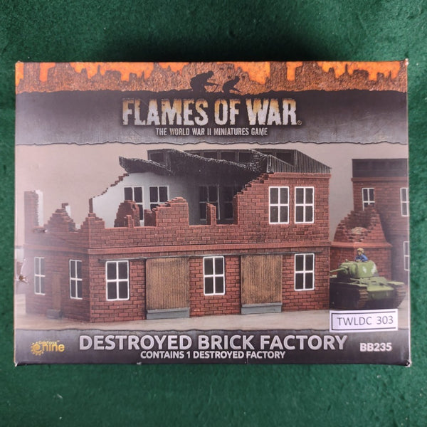 Destroyed Brick Factory - Flames of War BB235 - Gale Force Nine - Very Good
