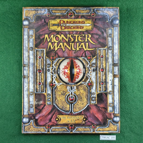 Monster Manual: Core Rulebook III - D&D 3.5 Edition - Hardcover