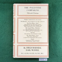 The Palestine Campaigns (15th Printing) - Field-Marshall Earl Wavell - Hardcover