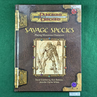 Savage Species - D&D 3rd Edition - Hardcover
