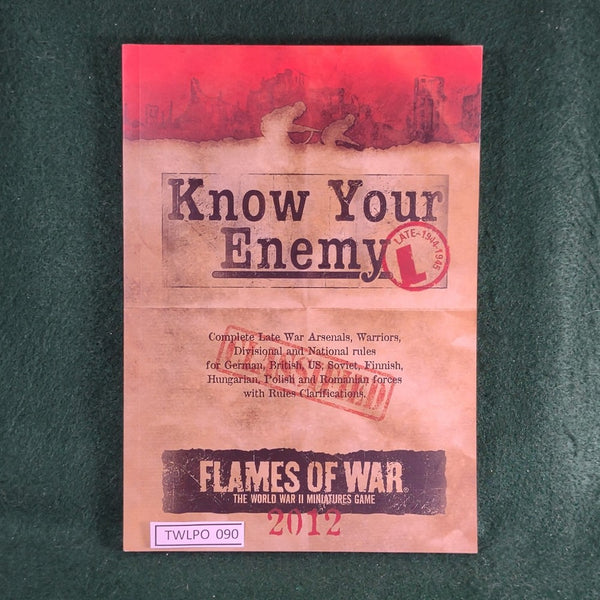 Know Your Enemy - FW221 - Flames of War 3rd Edition - softcover