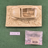 Destroyed German Car (Africa) scenic base - D35002 - Black Dog - 1/35