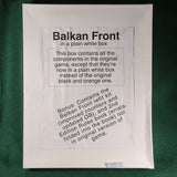 Balkan Front (White Box Ed.) - GRD - Good