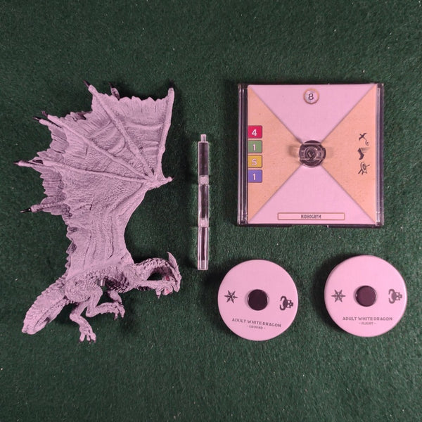 White Dragon - D&D: Attack Wing - Very Good (NO BOX, CARDS OR COUNTERS)