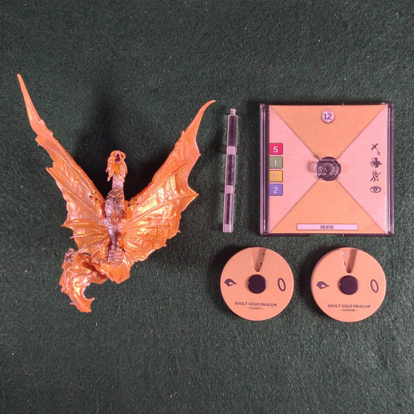 Gold Dragon - D&D: Attack Wing - Very Good (NO BOX, CARDS OR COUNTERS)