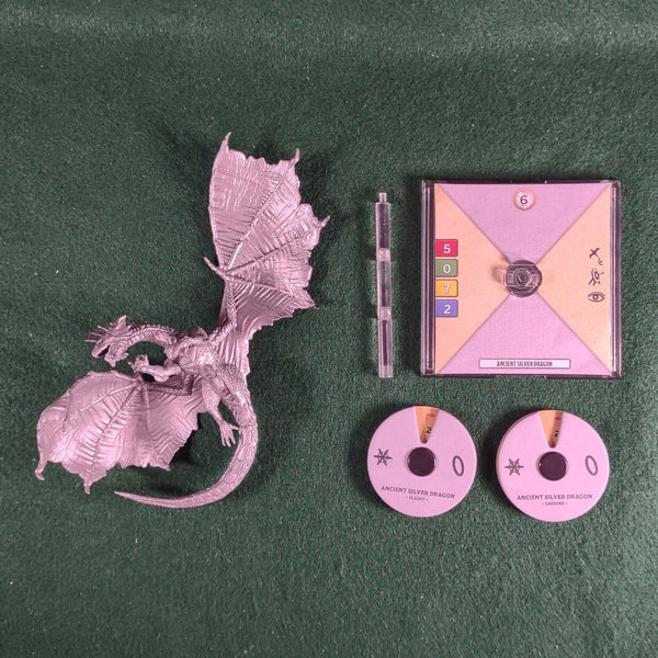 Silver Dragon - D&D: Attack Wing - Very Good (NO BOX, CARDS OR COUNTERS)