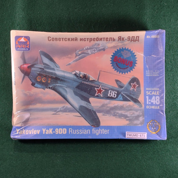 Yakovlev YaK-9DD Russian Fighter kit - 1/48 - Ark Models 48002 - In Shrinkwrap