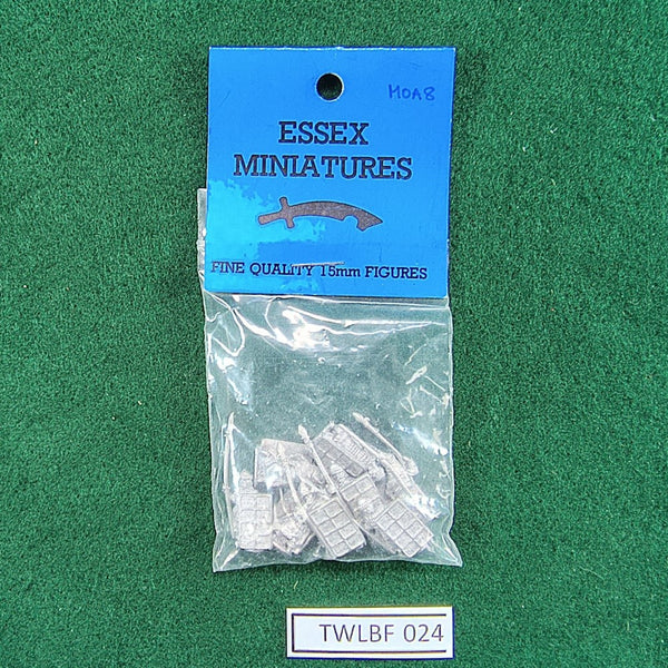 Mongol Dismounted Cavalry with Pavise, Lance and Bow - MOA8 - Essex Miniatures - 15mm