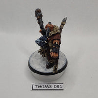 Beastclaw Raiders Icebrow Hunter - Warhammer AoS - assembled, painted, bent spears