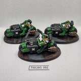 Salamanders Primaris Outriders - Warhammer 40K - assembled, painted, model detached