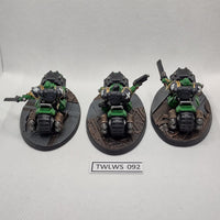 Salamanders Primaris Outriders - Warhammer 40K - assembled, painted, model detached