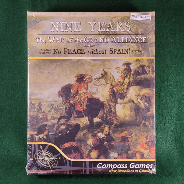 Nine Years: The War of the Grand Alliance - Compass Games - In Shrinkwrap