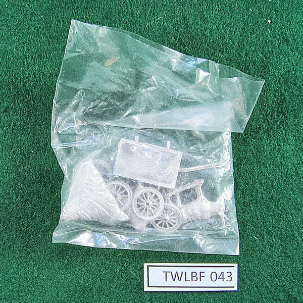 Four Wheel Hay Cart with Hay - Unknown maker - 15mm