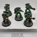 Salamanders Primaris Hellblasters - Warhammer 40K - assembled, painted