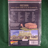 Hail Caesar Army Lists: Biblical & Classical - Warlord Games - Softcover - Very Good