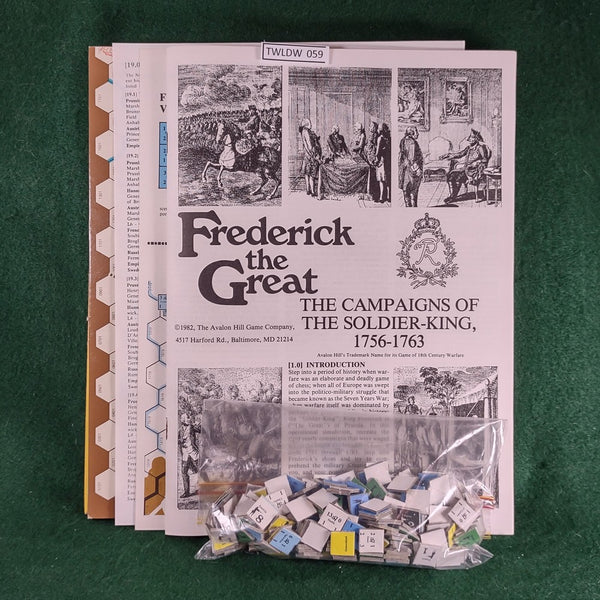 Frederick the Great: The Campaigns of the Soldier King 1756-1759 - Avalon Hill - Very Good