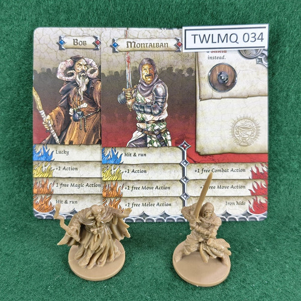 Bob and Montalban - Zombicide Black Plague - CMON - Good (NO  BOX)