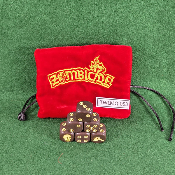 Dice + Dice Bag - Zombicide Black Plague - CMON - Good (NO BOX)