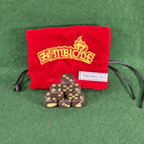 Dice + Dice Bag - Zombicide Black Plague - CMON - Good (NO BOX)
