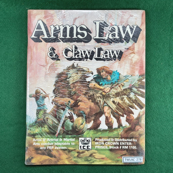 Arms Law & Claw Law - Rolemaster 2nd ed., 1st printing - RM1100 - Softcover - In Shrinkwrap