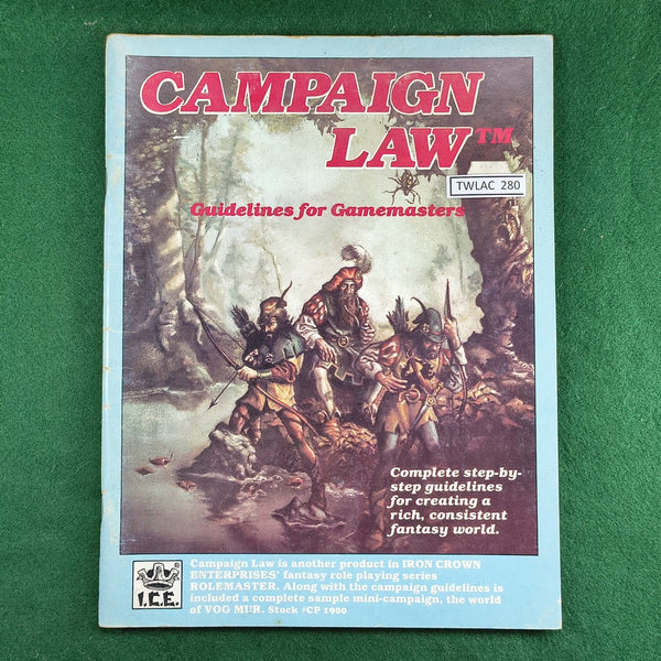 Campaign Law (1st Ed.) - Rolemaster - CP1900 - Softcover