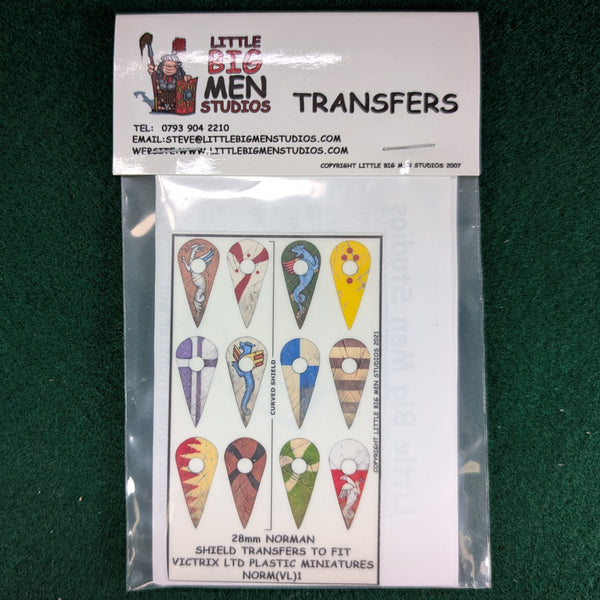 Norman Shield Transfers - To Suit Victrix - Little Big Man Studios - NORM(VL)1