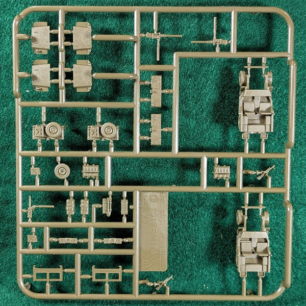 Allied Jeep sprue - 2 vehicles - Flames of War FOW