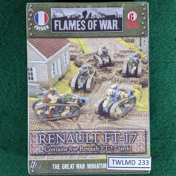 French Renault FT-17 tanks (5) - GFBX08 - Flames of War 15mm WWII